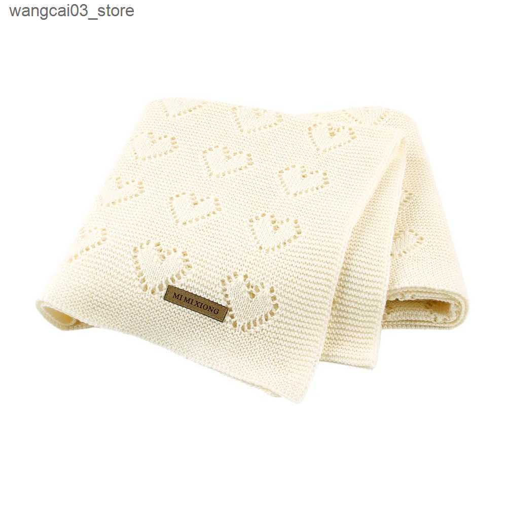 Blankets Swaddling Baby Blankets Knitted Newborn Bebes Stroller Bedding Quilts Cotton Toddler Kids Swaddling Wrap Infantil Unisex Blankets 100*80cm L2