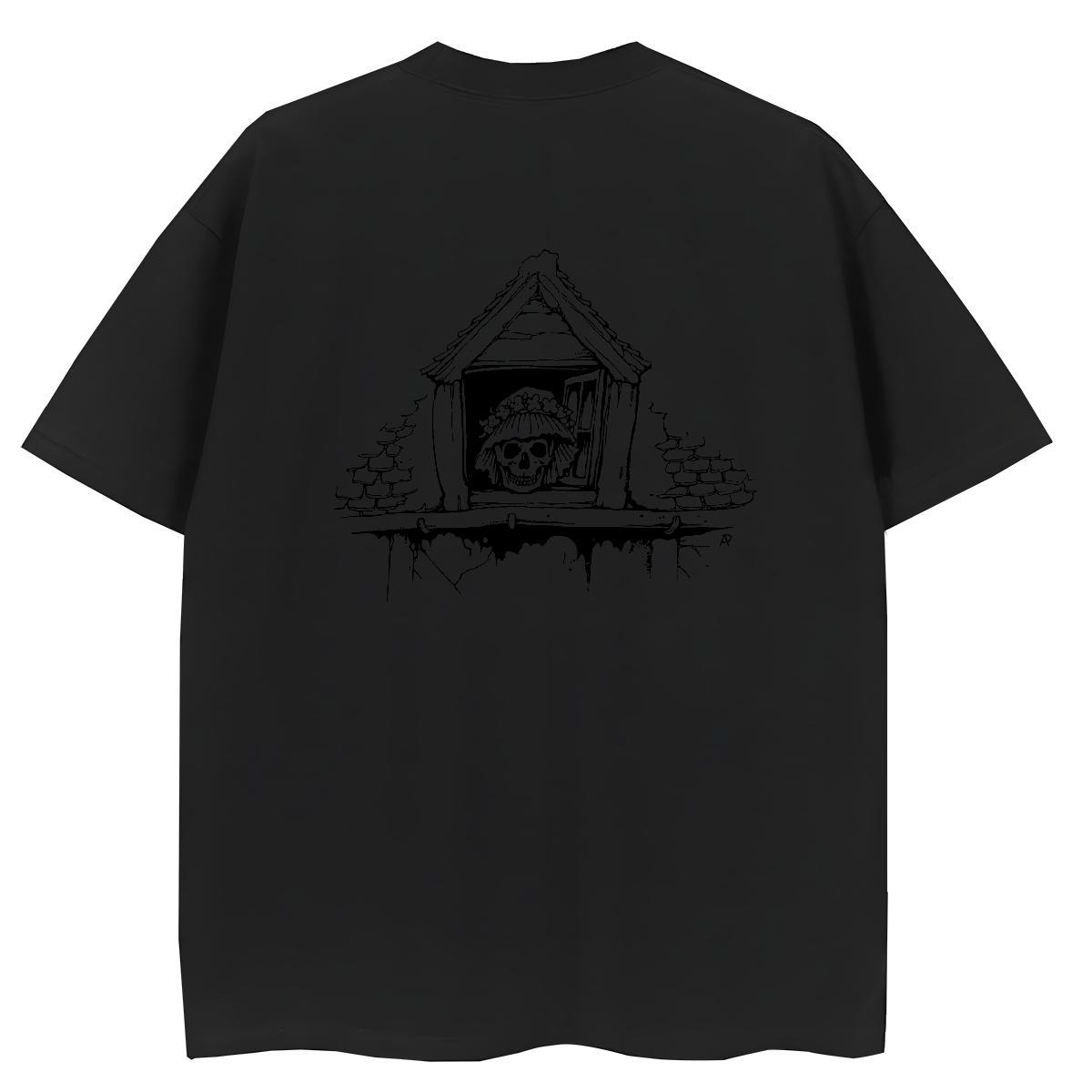 Custom T-Shirts for Women 230g 100% Cotton Breathable Soft High Street Hip Hop skull Unisex Tshirts Nice Anime Print Wear