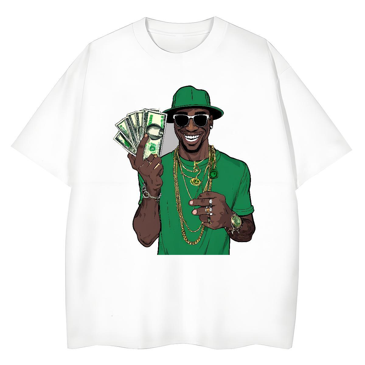 Factory Direct T Shirt For Woman 230g Pure Cotton Comfortable Casual Daily Wear money Women Tees 5A Custom Cartoon Tees Shirts