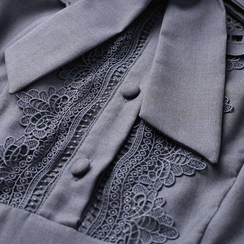 long sleeved dress with French temperament slim fit and fashionable 2024 new autumn mid length A-line skirt