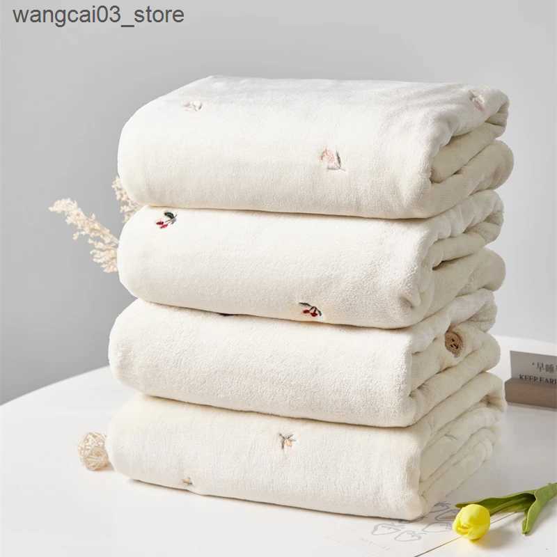Blankets Swaddling Baby Winter Blanket for New Born Newborn Swaddle Stroller Infant Diaper Throw Blanket Fleece Bedding Baby Accessories Bedspread L24