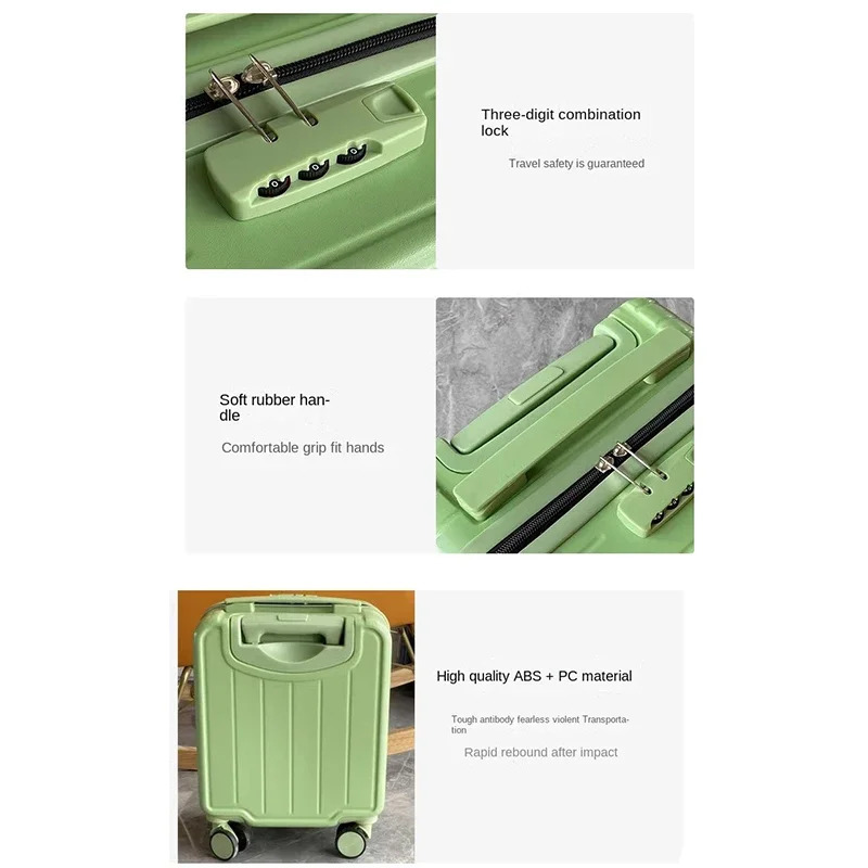 14 inch mini rolg cabin compartment small travel ABCPC lage ultra light handcart box 20X30X40 cm 241007 4