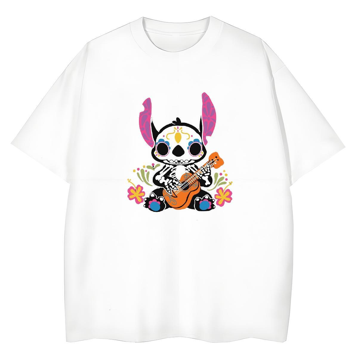 2024 Designer Women T Shirts 100% Cotton 230g Crew Neck Casual Daily Wear skull Woman Tshirt Popular Oversized L-4XL Tops