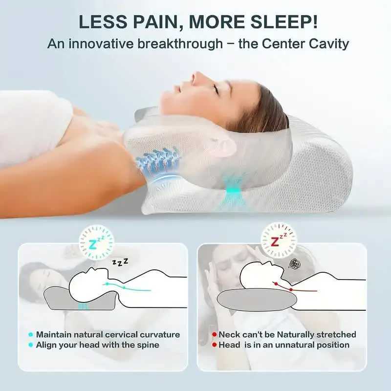 Butterfly Sleep Memory Pillow Slowly Rebound Comfortable Copper Ion Sleep Pillow Healthcare Bed Pillow W240819