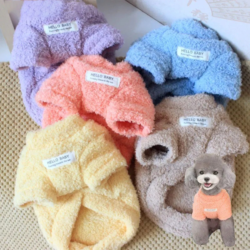 Winter Warm Pet Sweater stuffed Soft Bodysuit Chihuahua Teddy Bear Puppy Clothes