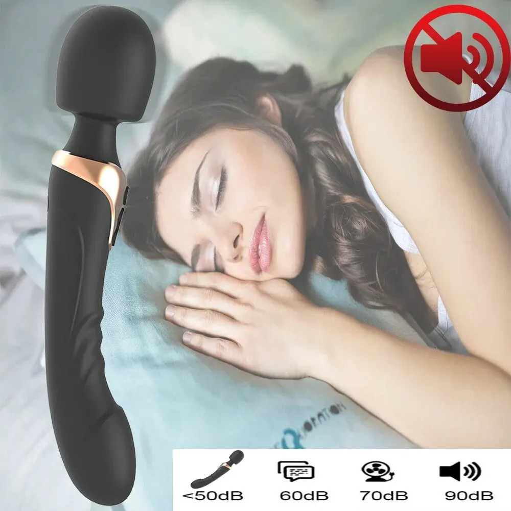LICKLIP dual head powerful clitoral vibrator female AV wand massager penis Gspot orgasmic stimulator 241009
