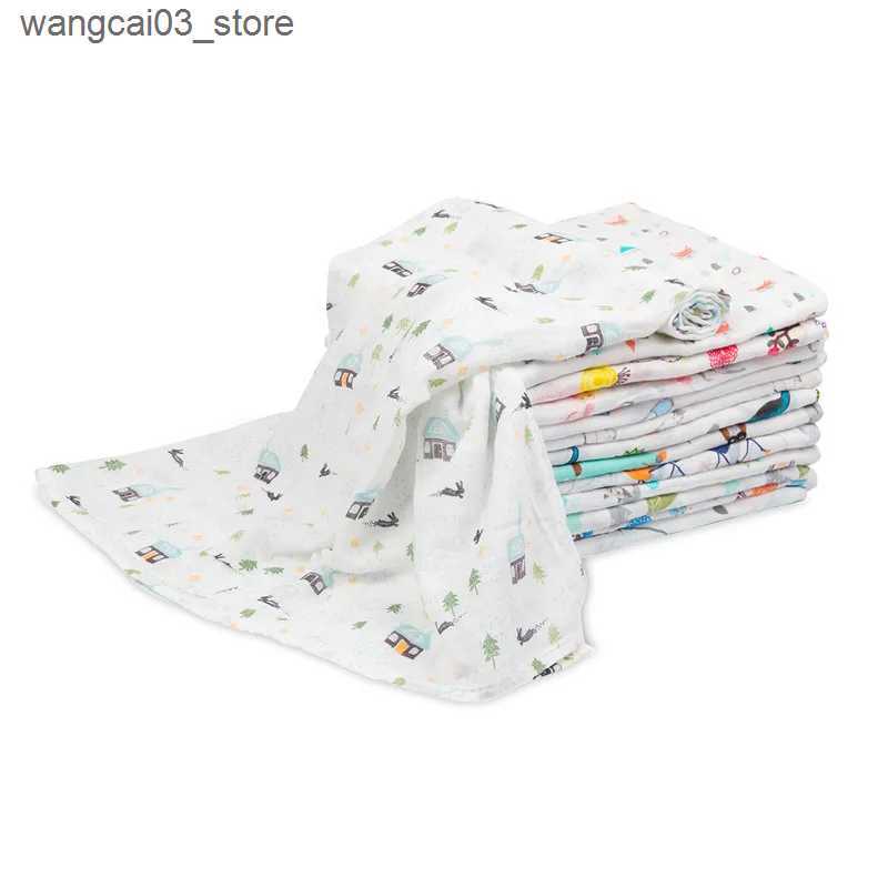 Blankets Swaddling Baby Blankets Newborn Muslin Cotton Wrap Swaddle Infant Bath Towel Multifunctional Super Soft Cotton Swaddle Baby Accessories L2409