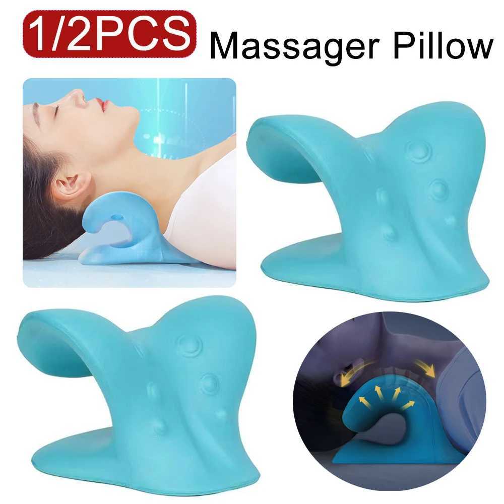 Ergonomic Traction Device EVA Spinal Therapy Pillow for Pain Relief in Neck and Neck Posterior Corrector Used for Tenomandibular Joint Head Muscle Ten