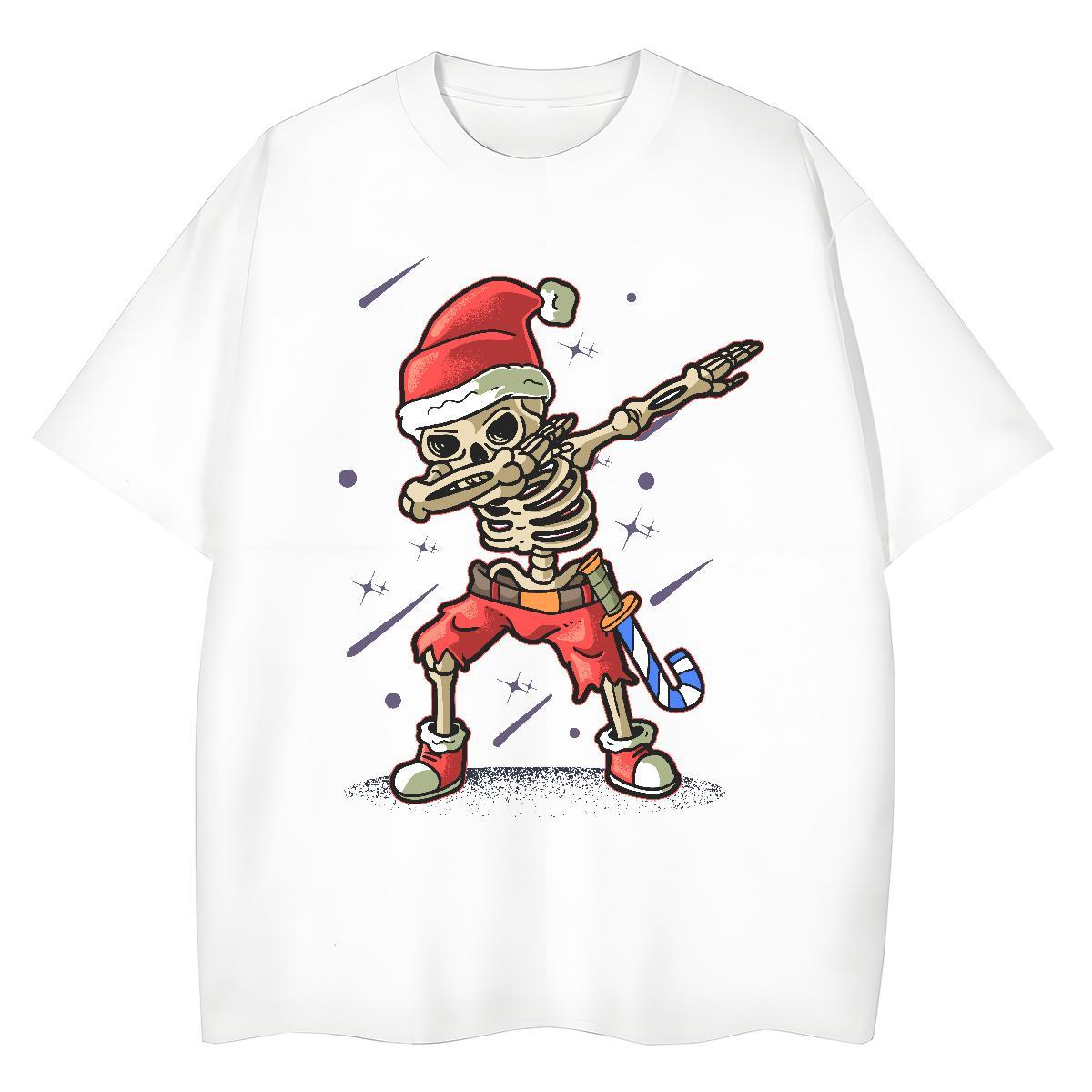 Designer T Shirt For Woman 230g Pure Cotton Breathable Short Sleeve Casual Sport skull Womens Tshirts Designer Nice Cartoon Print Tops