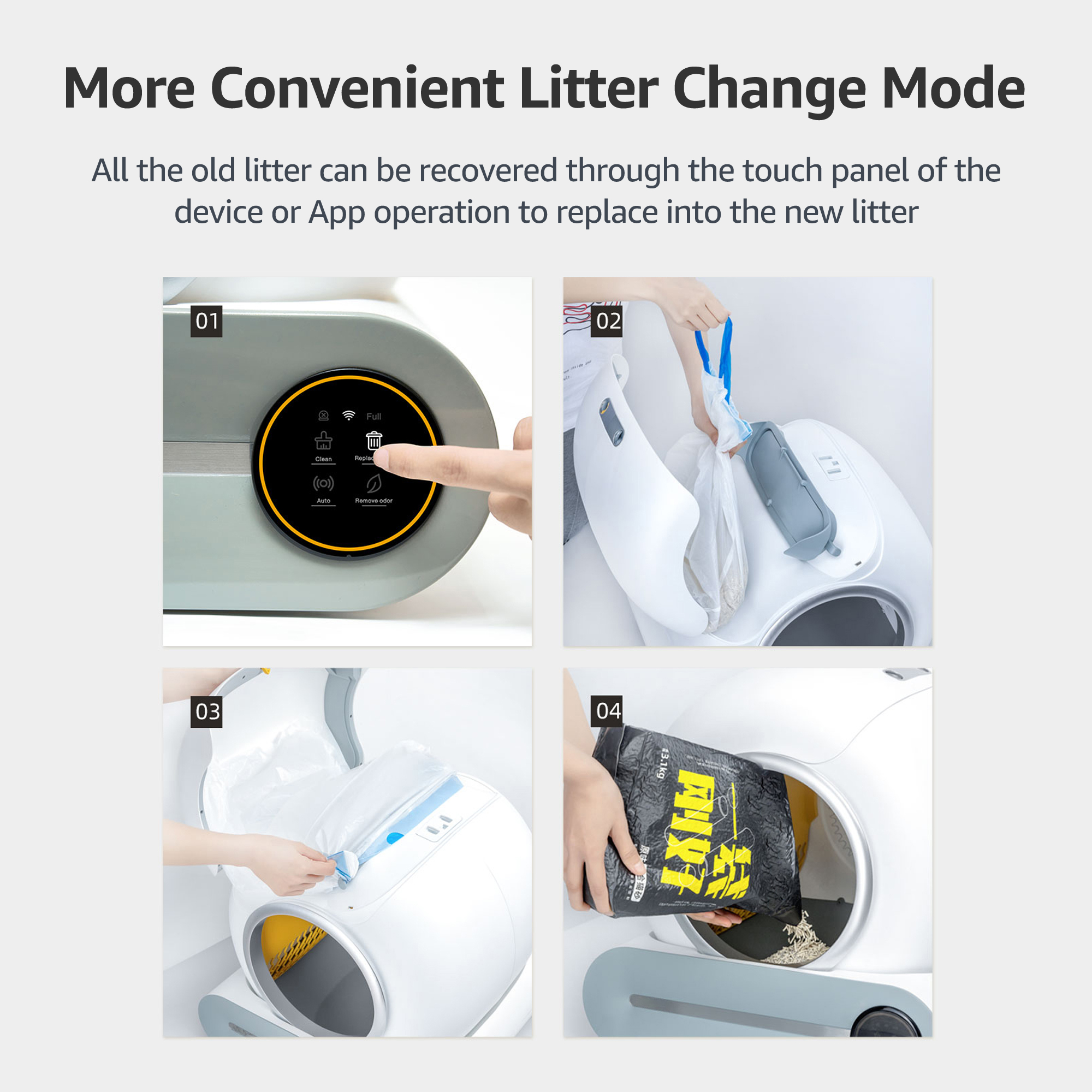 Max Smart App Control Litter Box Automatic Cat Toilet Box With Wifi App