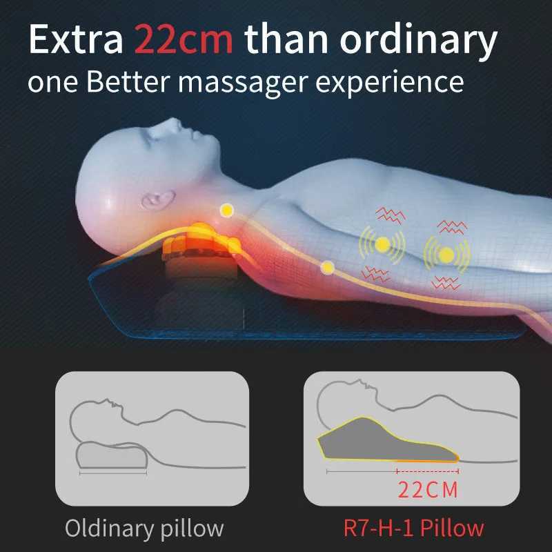 Cervical massage pillow for waist neck shoulder electric massage pillow hot compression intelligent multifunctional waist massager W240819