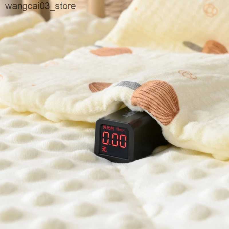 Blankets Swaddling Cotton Blanket for Toddler Newborn Stroller Blankets Cover Strong Absorbent Swaddles Wrap Quilt with Pattern L240910