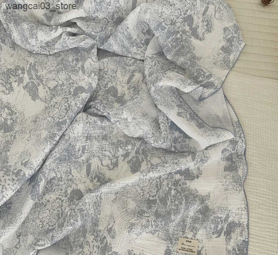 Blankets Swaddling Baby Blanket Newborn Muslin Swaddle Wrap Blankets Summer Cotton Soft Baby Receiving Blanket Infant Sleeping Cover Baby Stuff L24091