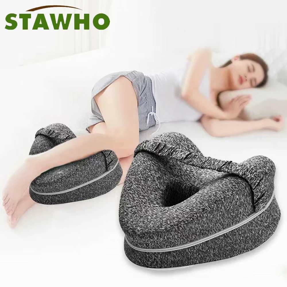 Orthodontic leg pillow memory foam ergonomic side sleeping knee pillow back pain leg pad sleep W240819