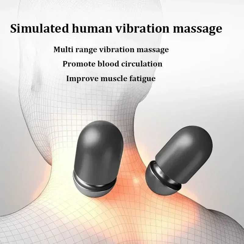 Electric neck massager for spinal traction protection thermal compression design soft cushion sleep pillow massager W240819