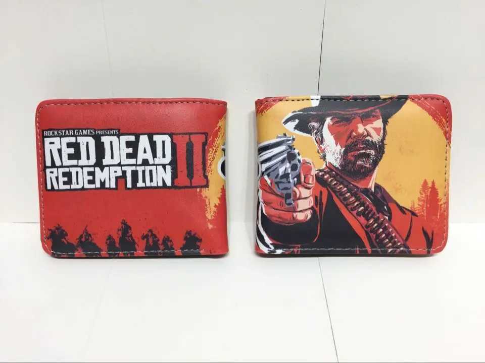 Red Dead Redemption 2 Wallet Men and Students Short Purse With Card Holder Zipper Pocket related games W241012
