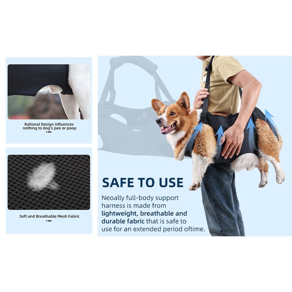 Pet Dog Carrier Traction Belt Senior Dog Assistance Belt Oxford Cloth Dog Booster Belt Pet Supplies