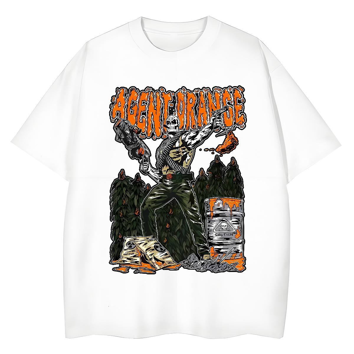 2024 Designer T-Shirts 230g Cotton Breathable Street skull Tshirt for Man Woman Nice Custom Printed Tops Shirt