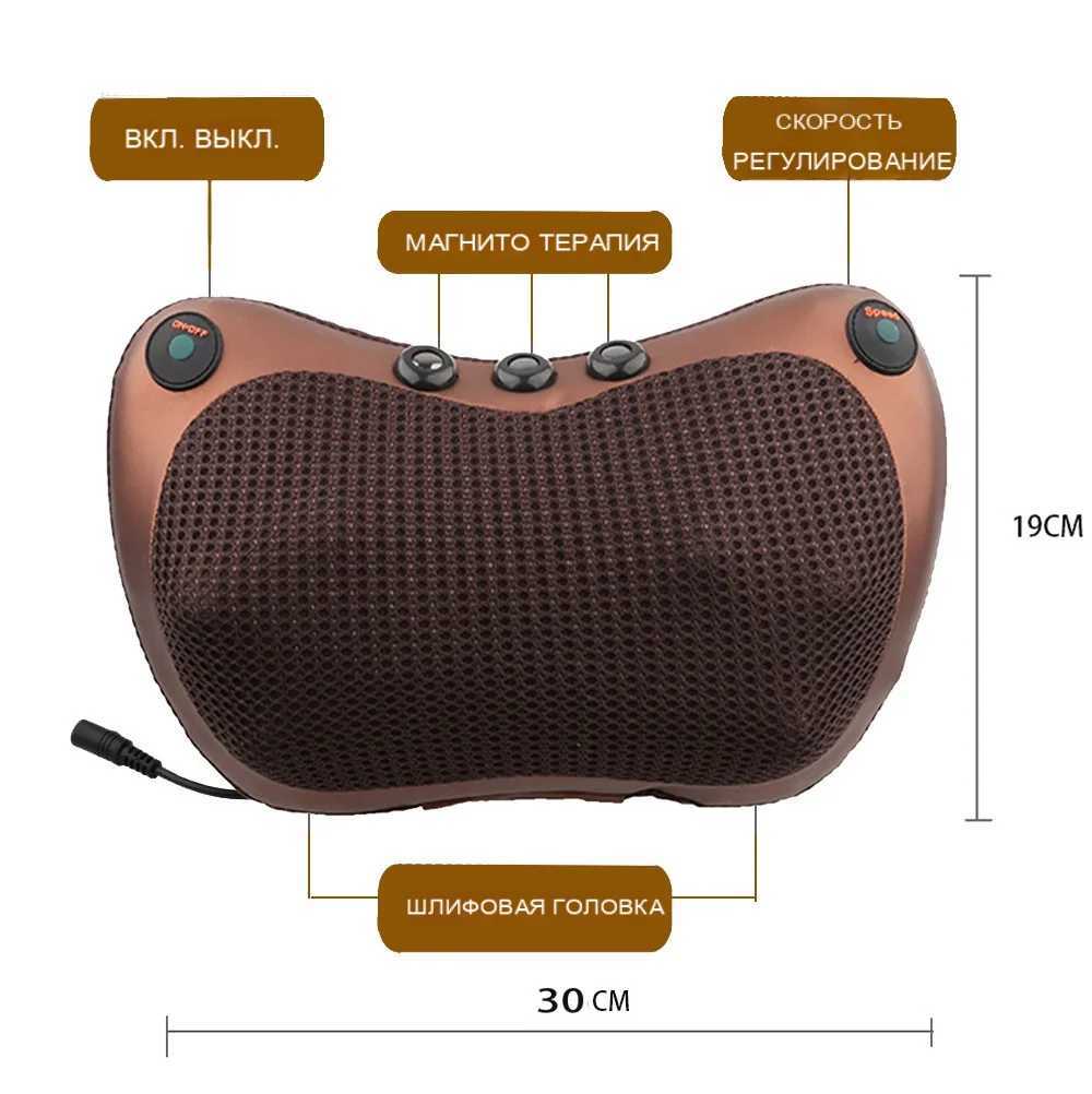 Head and neck massager car home use Cervical finger pressure massage neck back waist body electric multifunctional massage pillow W240819