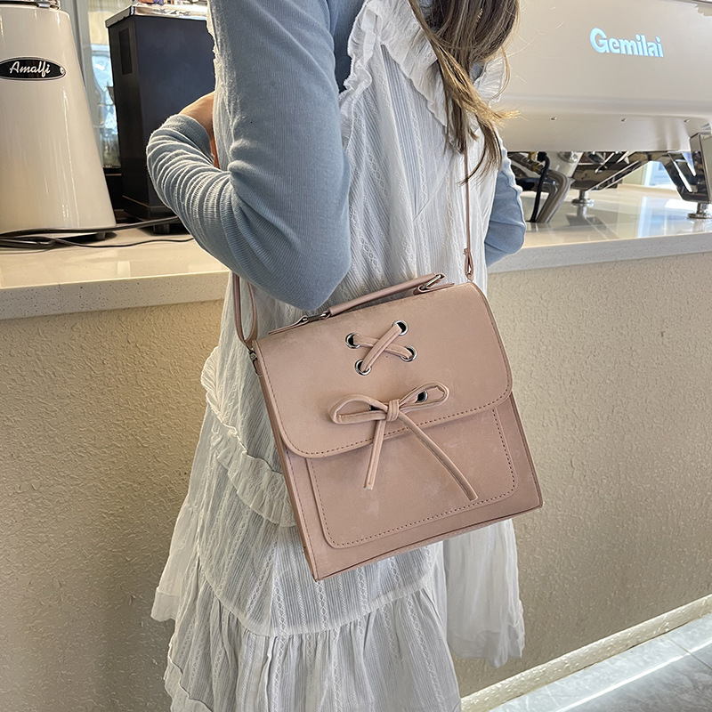 Shoulder for women small fresh fashionable Korean version butterfly bow cute hand-held shoulder bag backpack