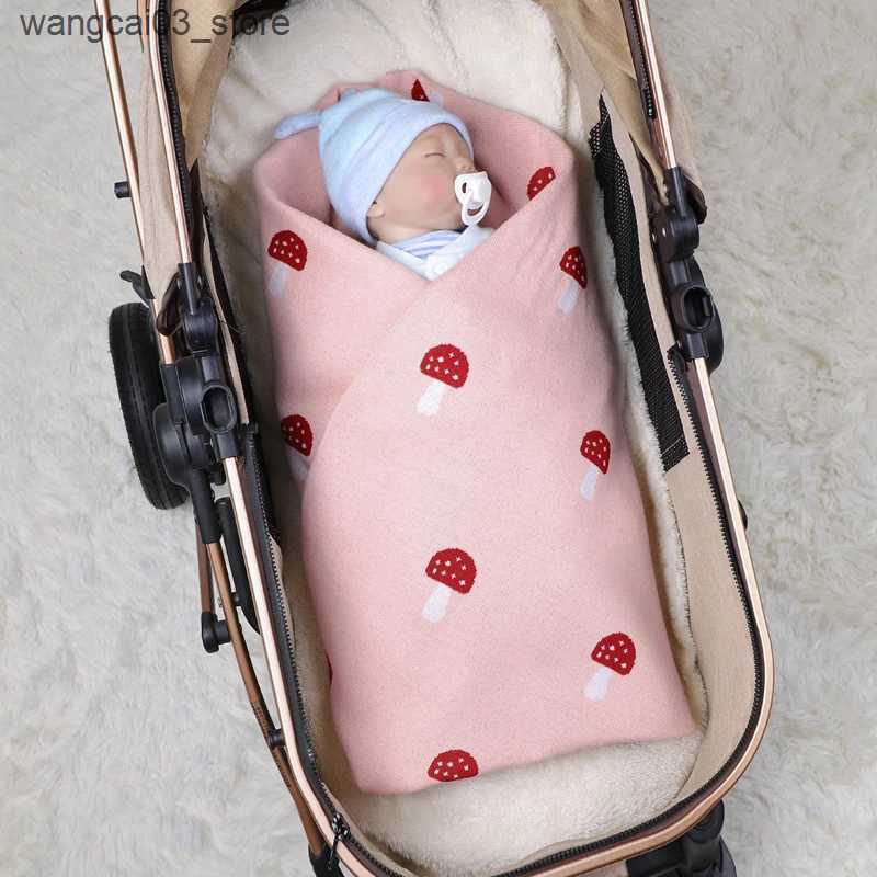 Blankets Swaddling Infant Baby Blanket 100%Cotton Super Soft Newborn Boy Bedding Plaid Crib Quilt Knitted Girl Stroller Warp Swaddling 100*80CM Kid L2