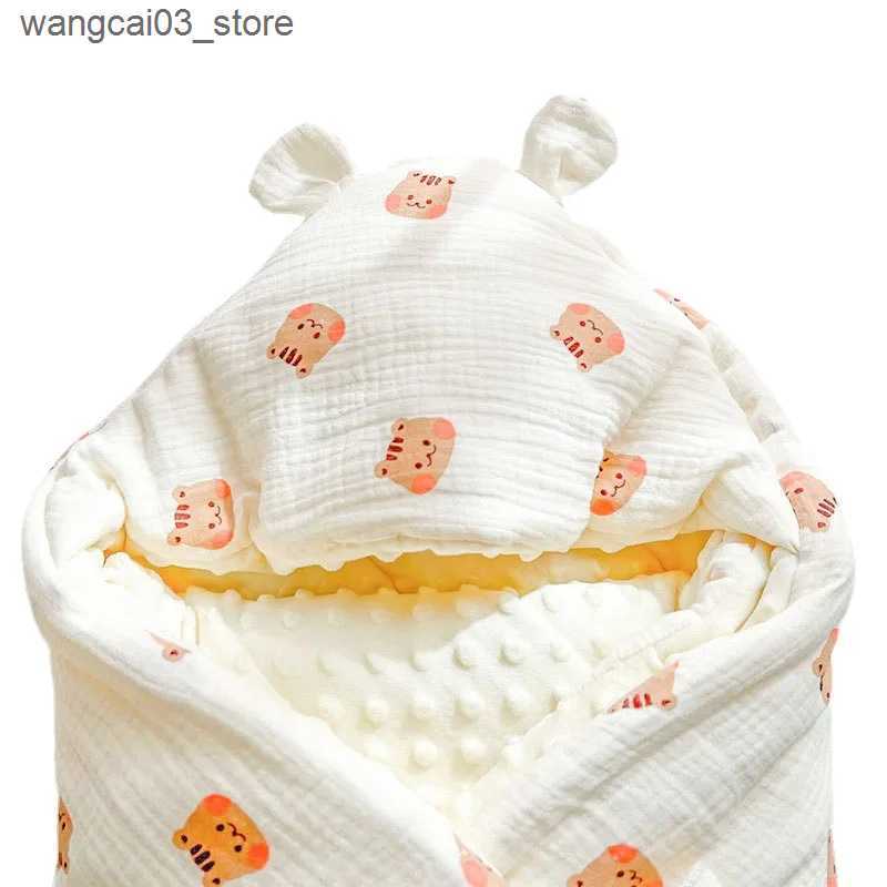 Blankets Swaddling lMBABY Muslin Baby Quilt Swaddle Blanket New Born Bedding Sleeping Bag for Newborn Wrap Soft Bath Towel Babies Accessories L240910