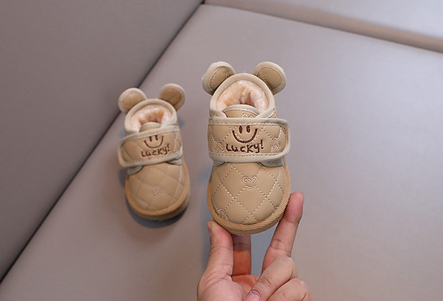 Baby Winter Warm Boots Non-slip Boy and Girl Snow Boots Velcro Cutefeet Children Rabbit Cartoon Shoes 1-6 Years Old Sizes 17-28