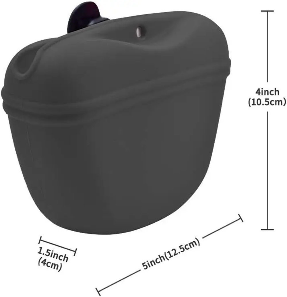 Portable Dog Treat Bag Pet Silicone Dog Training Waist Bag Outdoor Feeder Puppy Snack Pouch Food Reward Storage Bag Pet Supplies