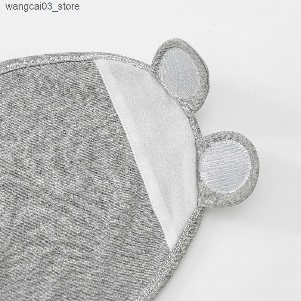 Blankets Swaddling 100% Organic Cotton Baby Swaddle Blanket Swaddle Wrap Hat Set for Infant Adjustable Newborn Swaddle Baby Swaddle for 0-3 Month L240