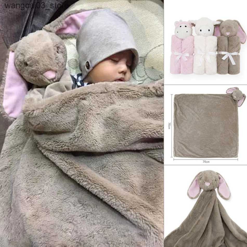 Blankets Swaddling Honeyzone Milestone Blanket Swaddle Wrap Manta De Bebe Elephant Lange Bebe Winter Newborn Mousseline Baby Warm Otulacz 76*76cm L240