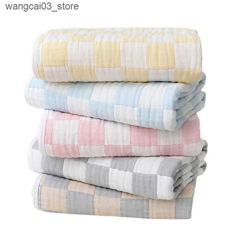 Blankets Swaddling Bamboo Muslin Blanket 6 Layer Gauze Cotton Receiving Blankets Soft Baby Swaddle Wrap Blanket Bed Blankets Baby Born Bath Towel L240