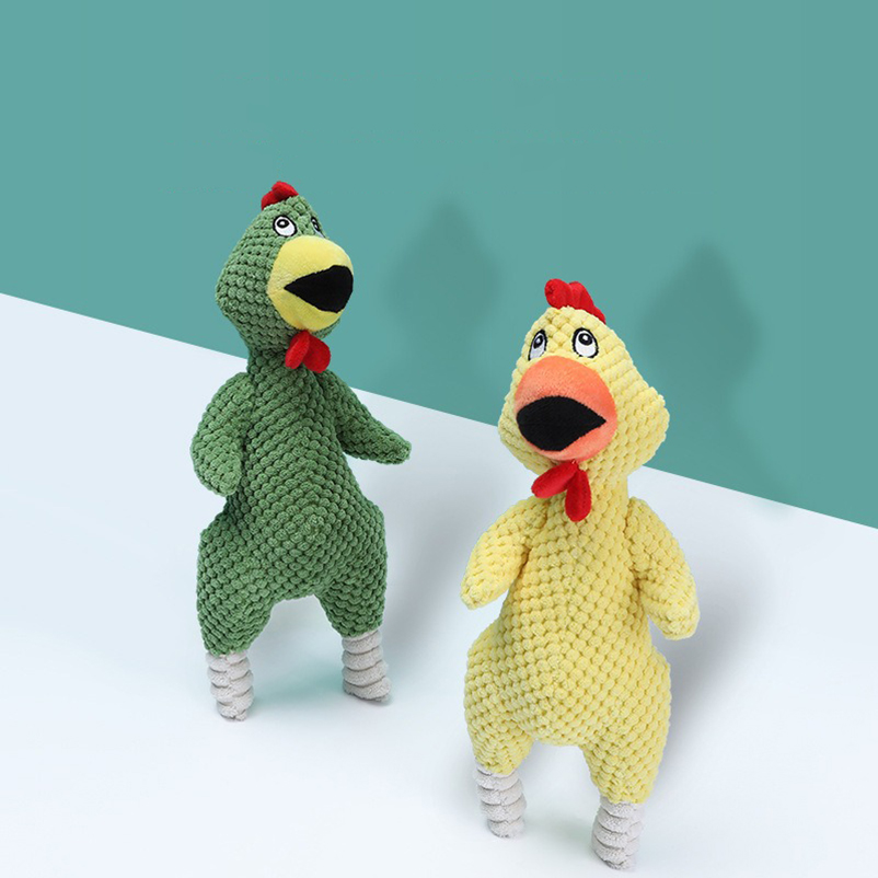Pet dog screaming chicken figure self high artifacts Bite resistant teeth plush educational toy pet supplies
