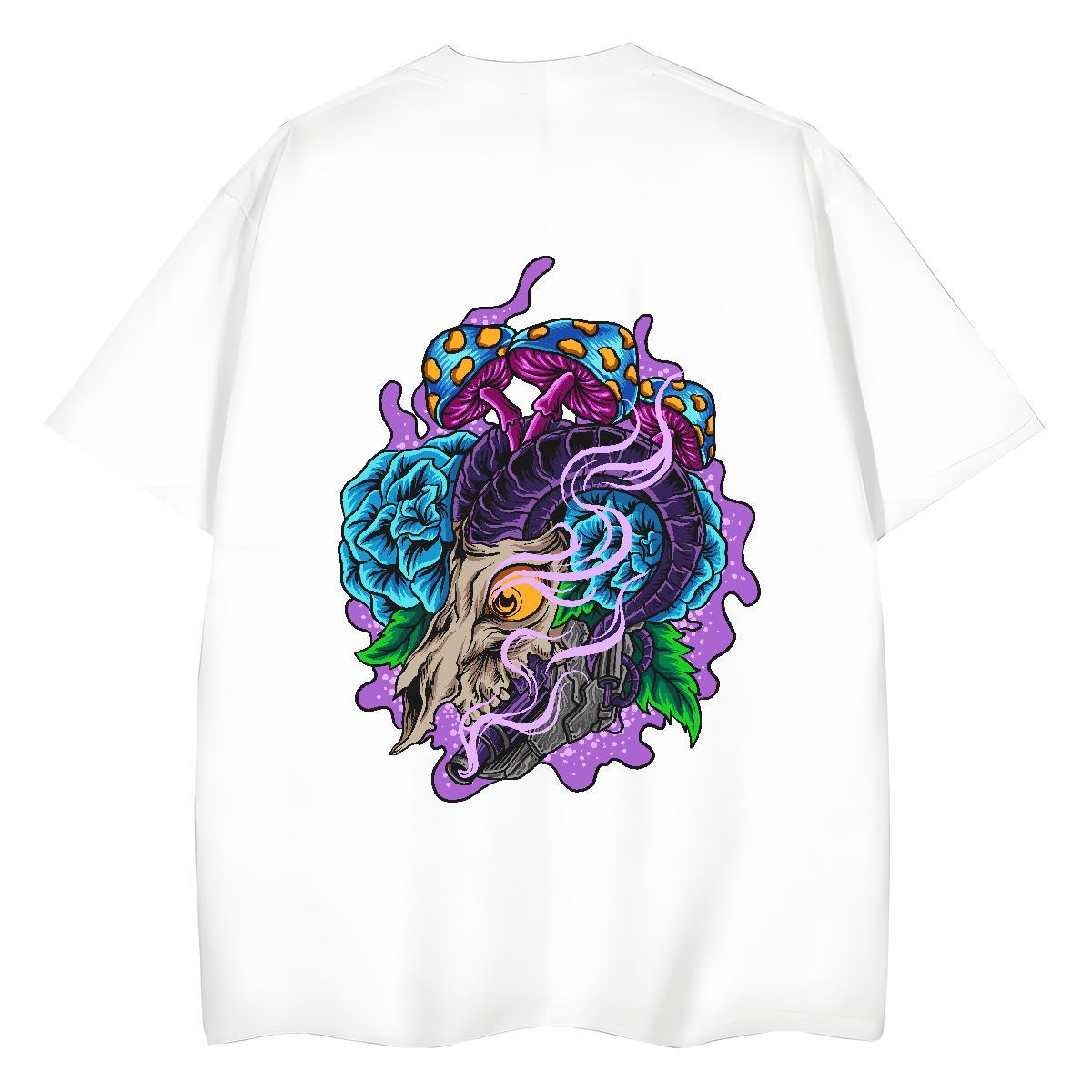 Classic T Shirts Women 230g 100% Cotton O-Neck Short Sleeve Sports Street Wear skull Unisex Tshirts Designer Nice Plus Size Custom Clothes