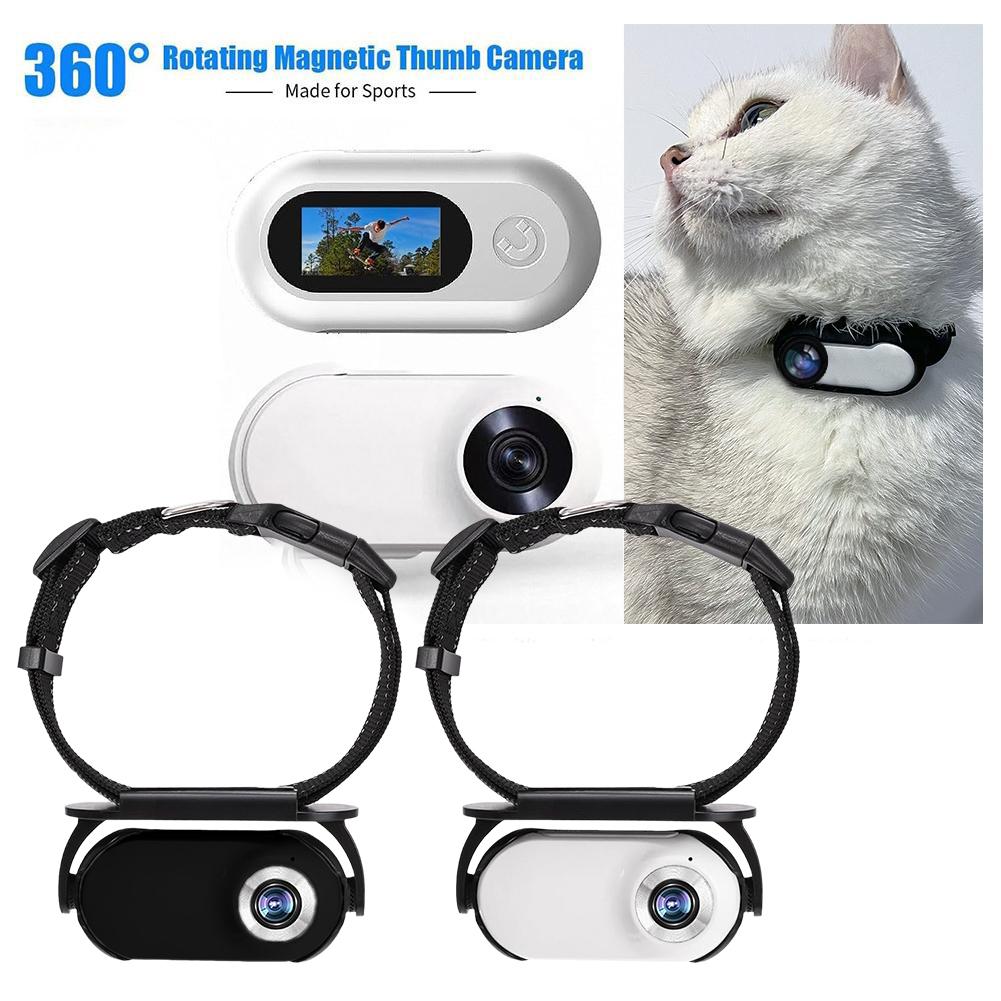 Mini Portable Stable Sport Action Body Camera With Video Cat Collar Camera For Pet Cameras Monitors With 120 Wide Angle Lens