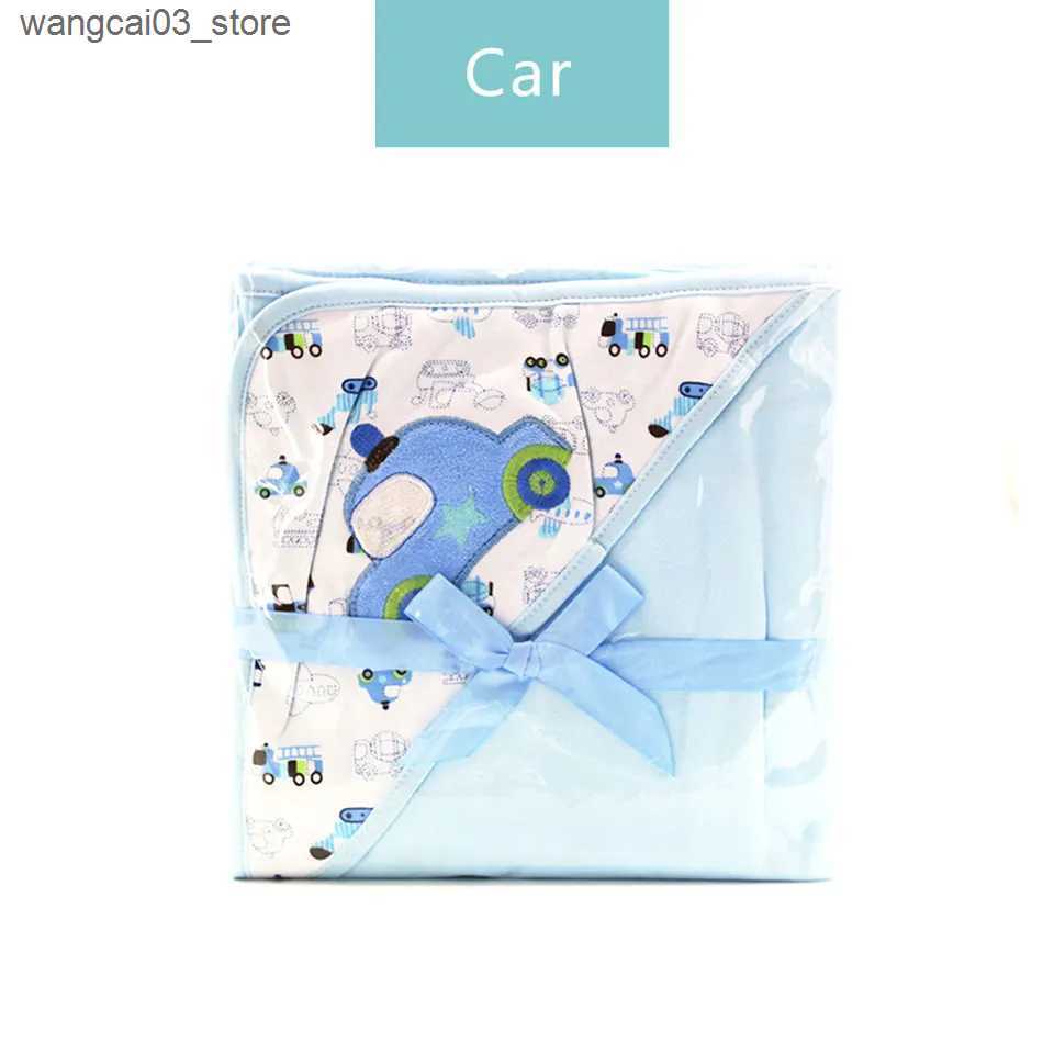 Blankets Swaddling Happyflute 1Pcs Baby Blanket 100% Cotton Infant Swaddle Stroller Wrap For Newborn Baby L240910