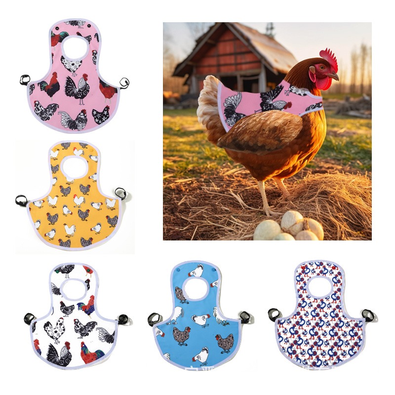 Chicken Saddle for Hens Poultry Chicken Hen Saddle Apron Feather Protection Holder for Chicken Standard Geese Duck