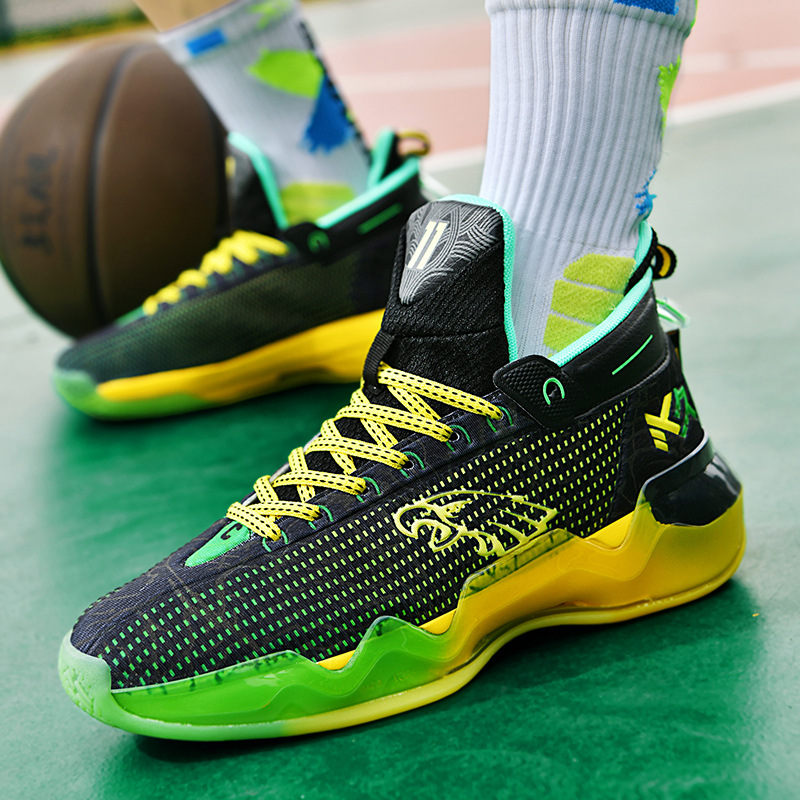 Luxury Brand Blue Basketball Shoes For Men Non-slip High Top Platform Sneakers Man Outdoor Professional Men's Training Shoes