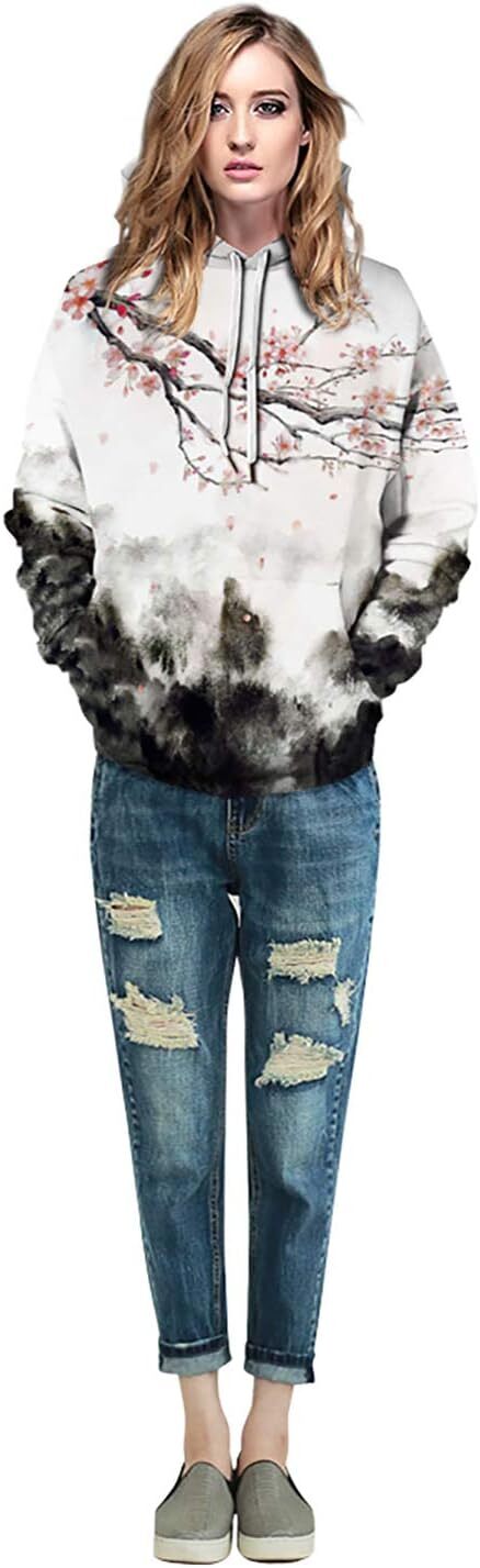 Hoodie for Mens Womens Unisex 3D Cartoon Cosmic Galaxy Printed Pullover Hoodies Hooded Sweatshirts for Sport and Party Graphic Hoodies sweatshirt