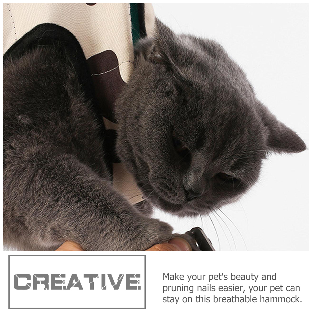 Pet Sling Trim Grooming Hammock Sleeping Bed Hanging Cat Small Dog for Nail Trimming