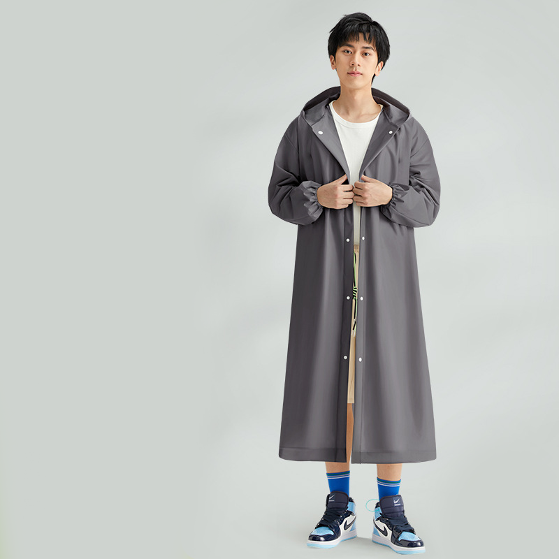 Adult raincoats are made of environmentally friendly materials that are safe harmless and have strong durability