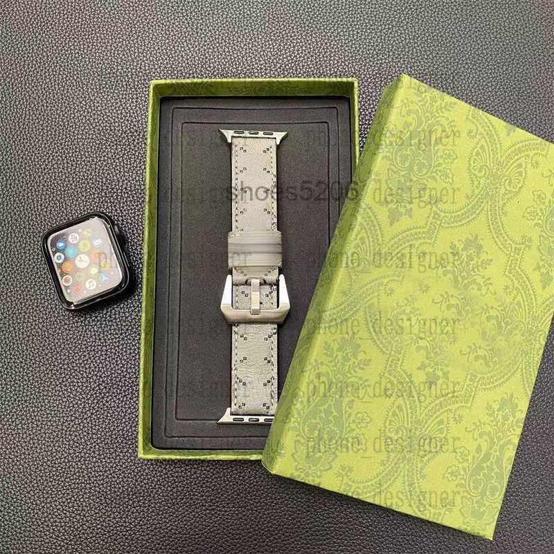 Smart Straps designer Luxury fashion Watch Band Designer Cool and trendy letter Top Apple watch 38/41/42/45/49MM with iwatch S7/6/5/4/3 leather MFKM