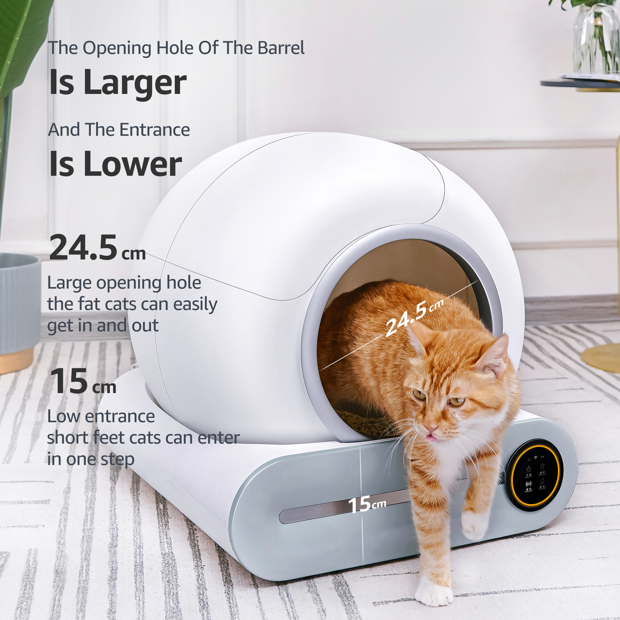 Max Smart App Control Litter Box Automatic Cat Toilet Box With Wifi App