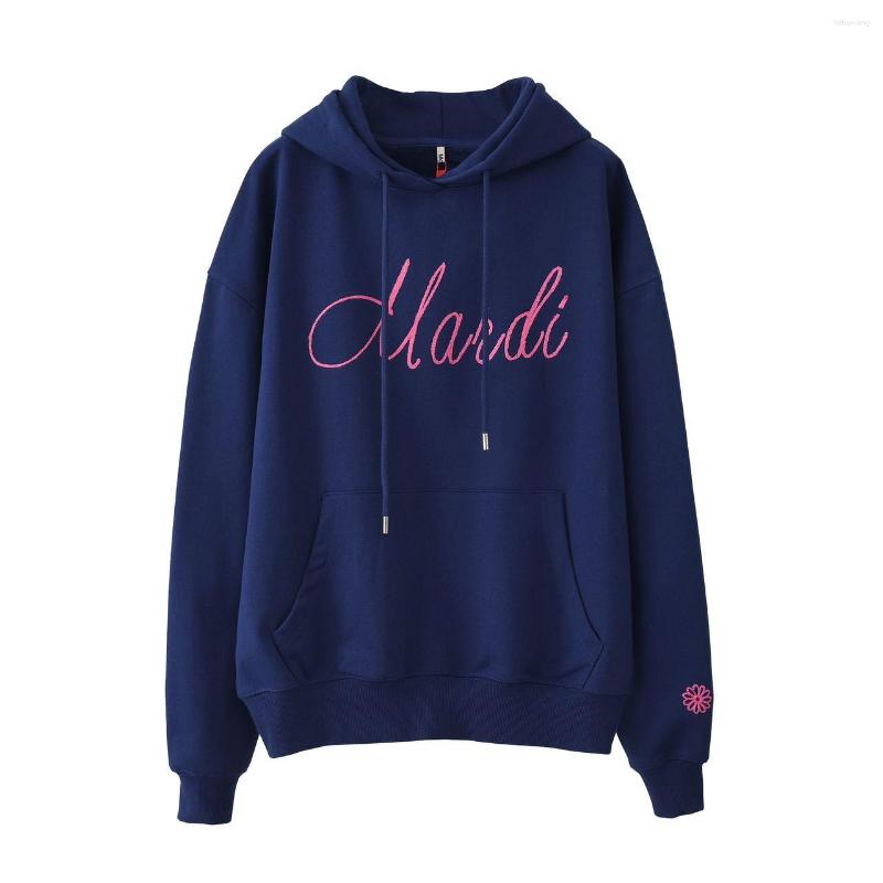 Cozy Women's Hoodies: Embroidered Daisy Autumn Winter Sweater Towel