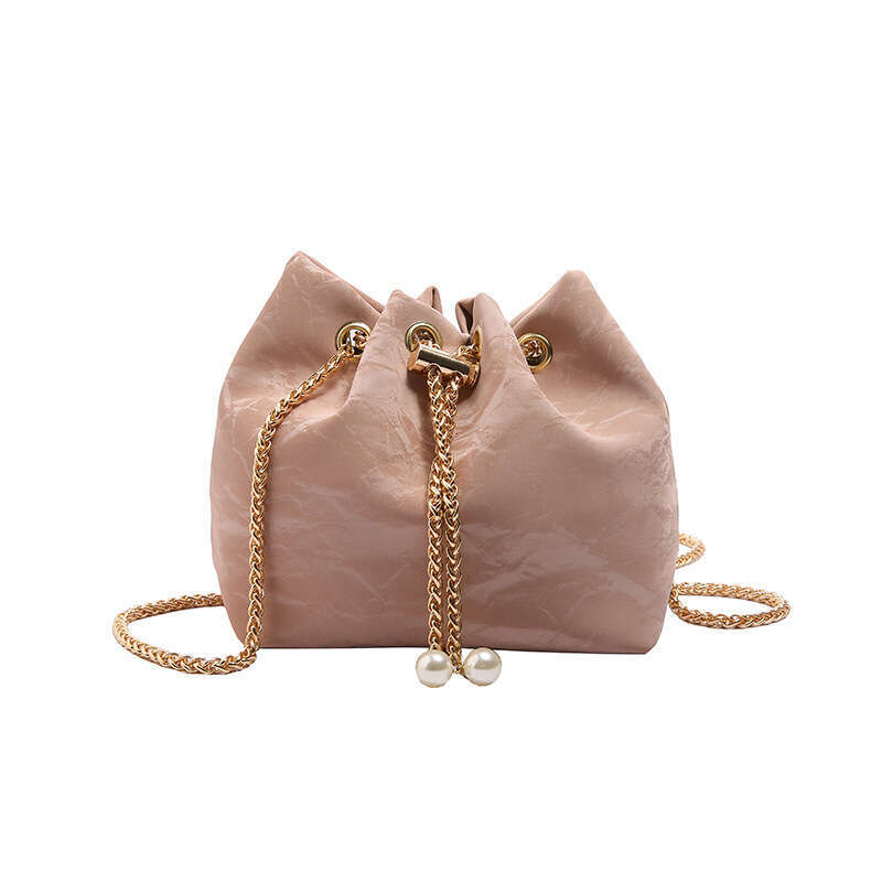 2024 New Chinese style Handheld Bucket with High Quality, Exquisite, Small and Versatile Chain Bag, Single Shoulder Crossbody Bag