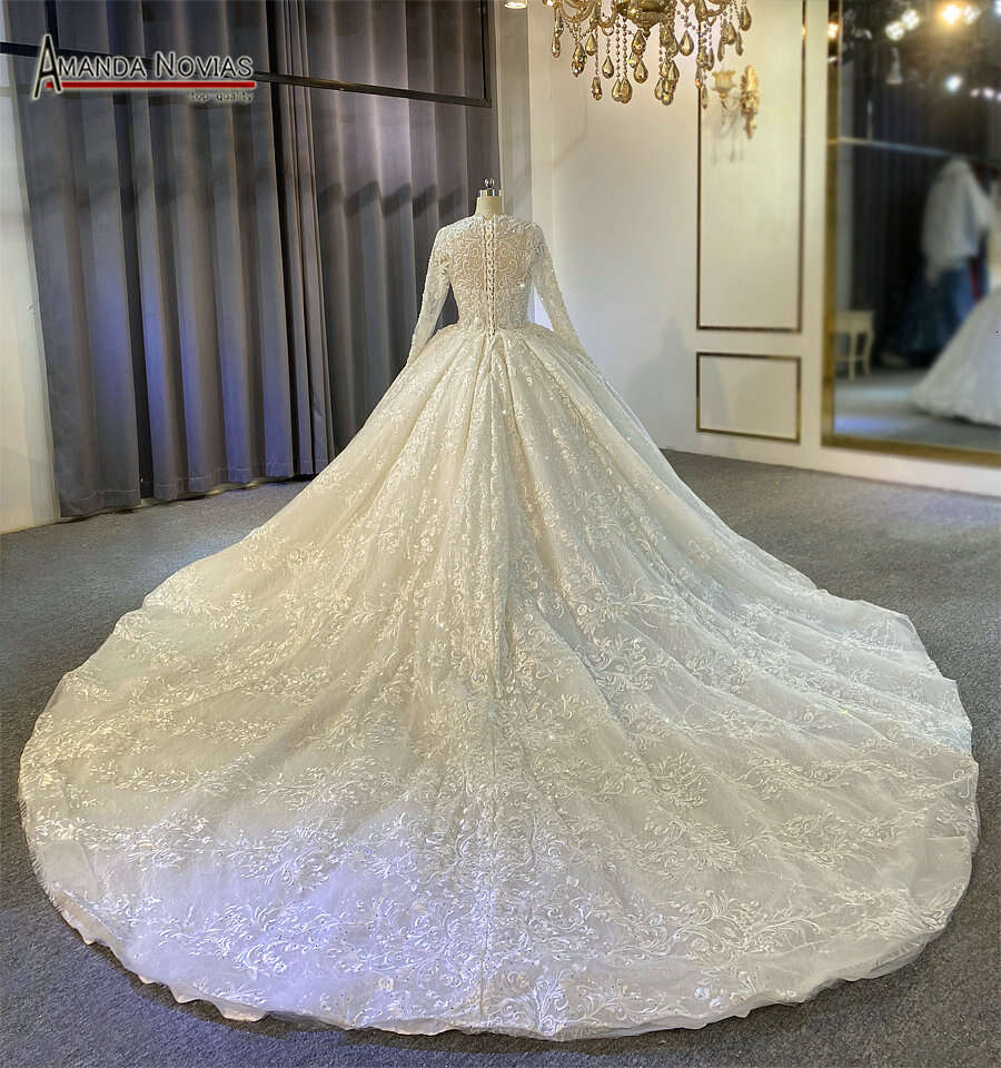 Lace Hot Sale Wedding Dress With Long Sleeve