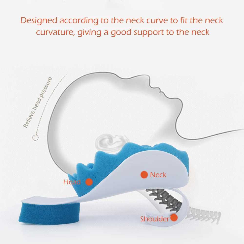 Neck shoulders relaxation spinal nerve stretching support neck muscle tension relief stiffness chronic pain W240819