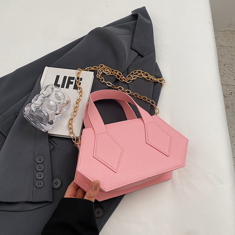 Simple chain shoulder casual trendy handbag, new bag, women's fashionable and stylish crossbody bag