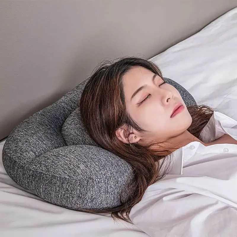 Omnidirectional sleep pillow sleep memory foam shape body massager neck massager head massage pad head massage W240819
