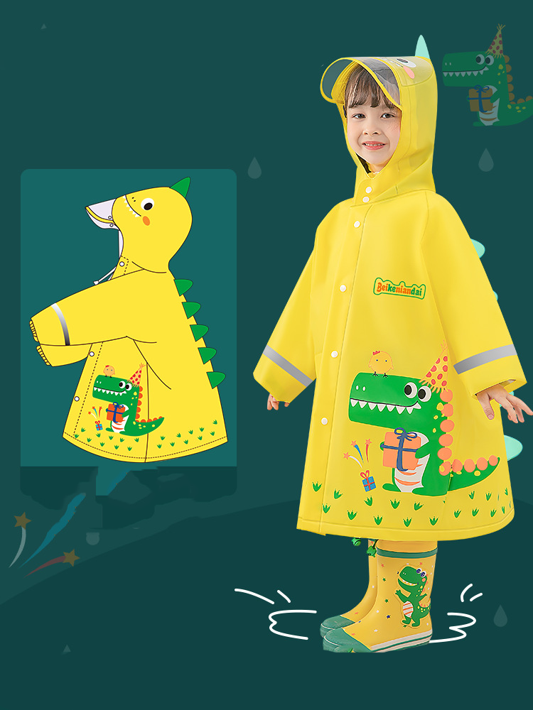 Creative cartoon children's raincoat, inspiring children's unlimited imagination