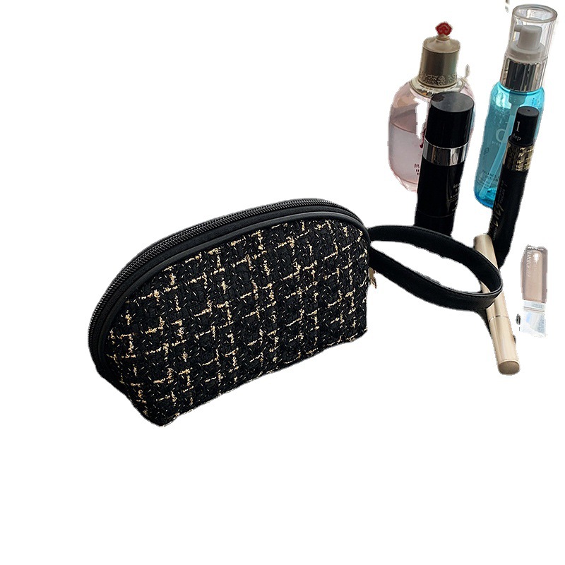 Tote bag new small fragrant woolen makeup bag travel change toiletry bag portable phone storage bag lipstick small bag